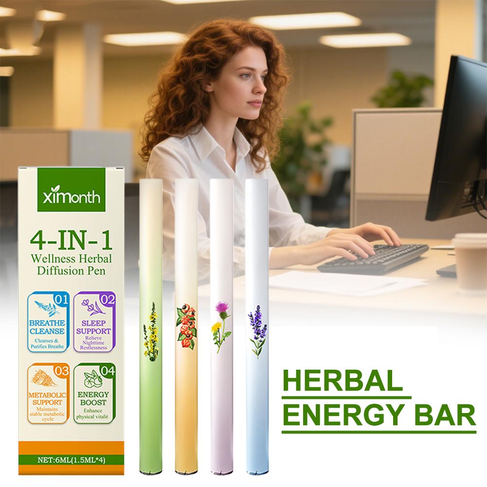 Herbal Wellness - Herbal Diffuser with Mullein/Thyme/Mints Guarana/Green Tea