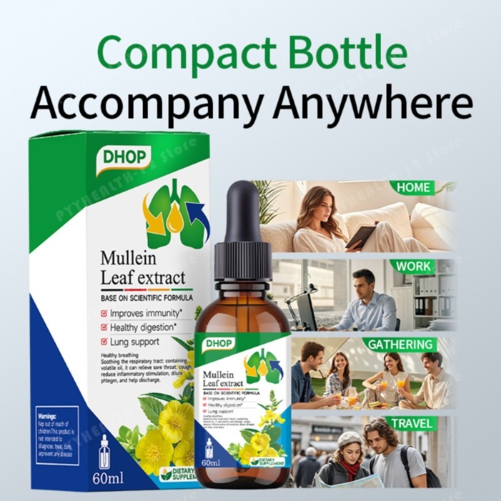 Mullein Leaf Extract Drops 60m - مراجعة Herbal Wellness وسعره