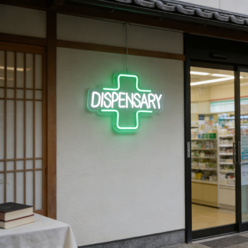 Dispensary Cross Neon Sign Gre - مراجعة Herbal Wellness Spa وسعره