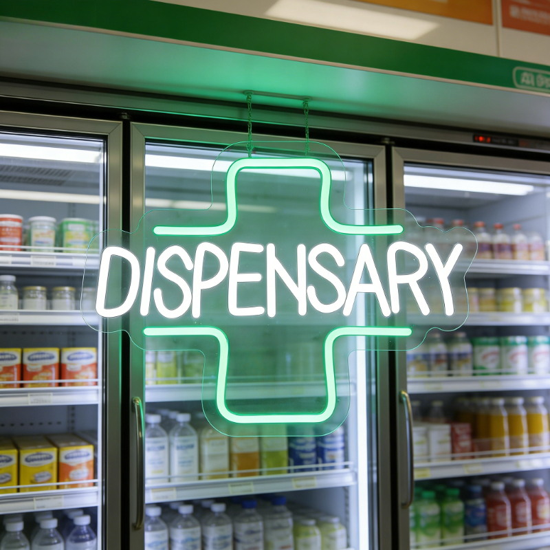 Dispensary Cross Neon Sign Gre - مراجعة Herbal Wellness Spa وسعره