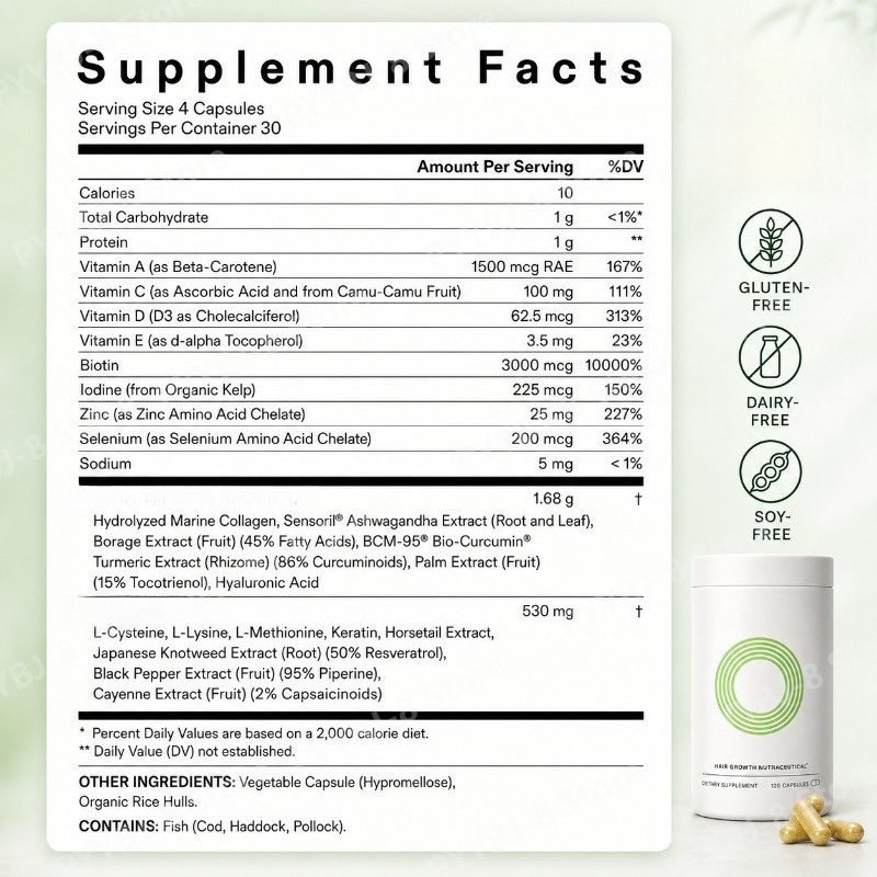 120 Count Women Hair Wellness  - مراجعة Herbal Wellness وسعره
