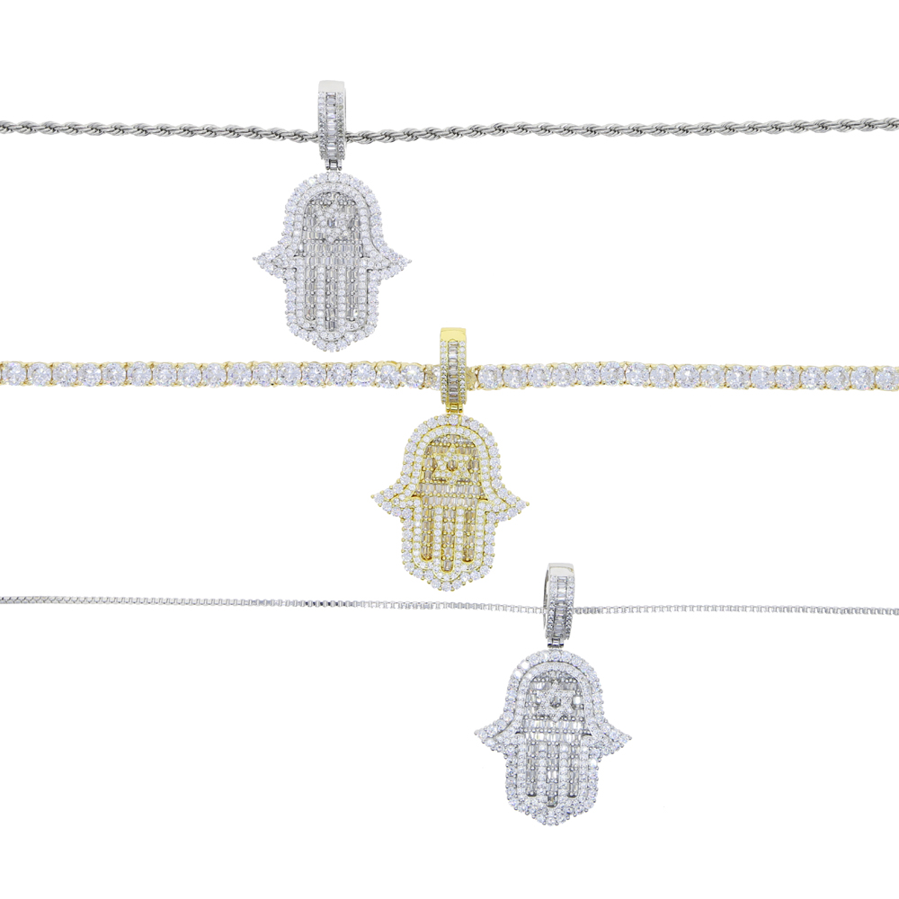 Iced Out Hamsa Hand Pendant Ne - مراجعة Tulsi Holy Basil وسعره