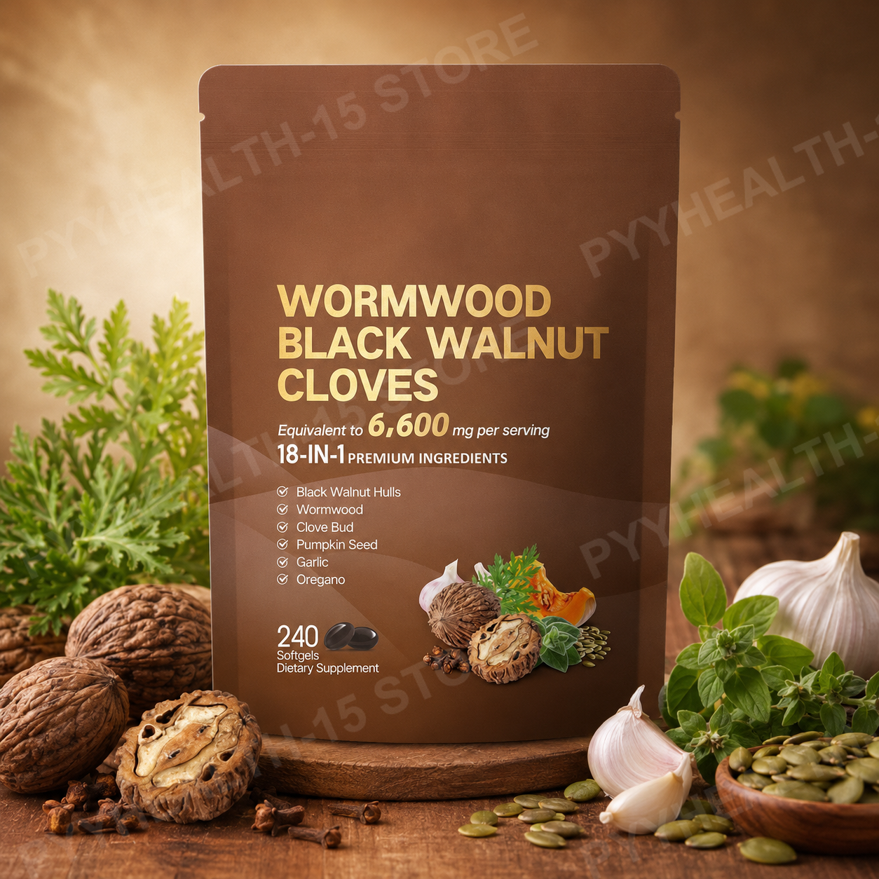 18-in-1 Wormwood Black Walnut  - مراجعة Herbal Wellness وسعره