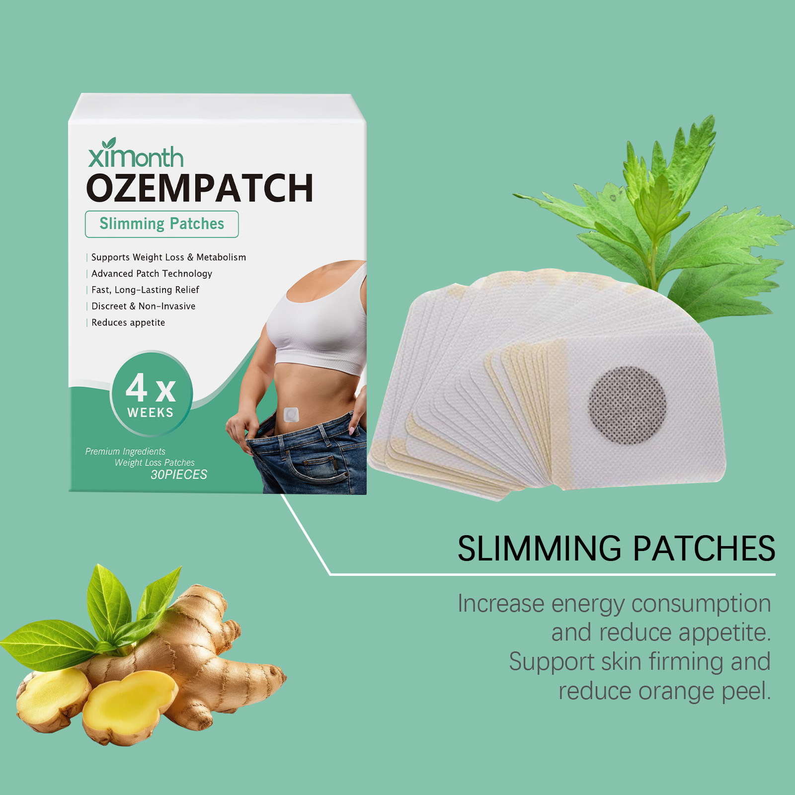 Ximonth Body Shaping Patches I - مراجعة Herbal Wellness وسعره